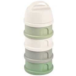 BÉABA Boite Doseuse Empilable - Cotton White & Sage Green