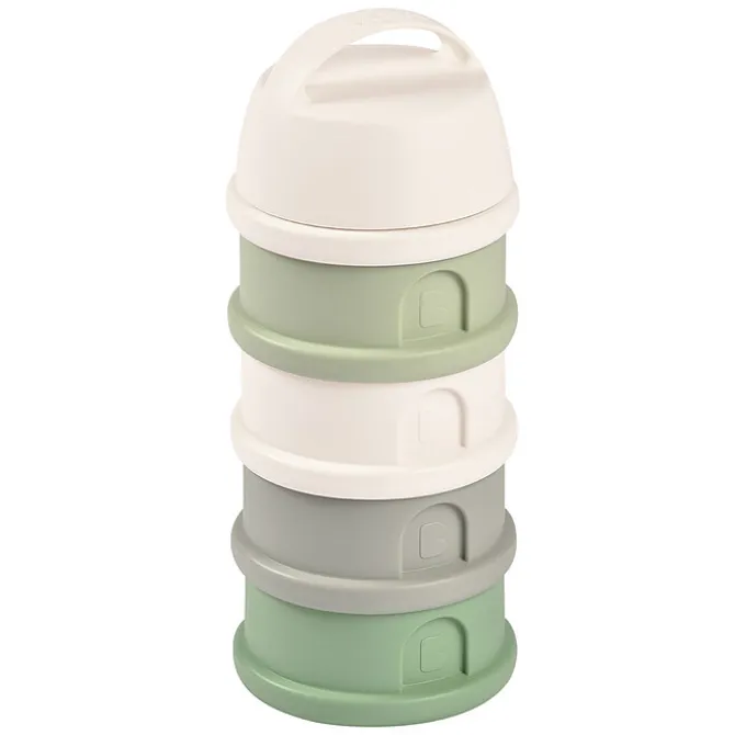 BÉABA Boite Doseuse Empilable - Cotton White & Sage Green