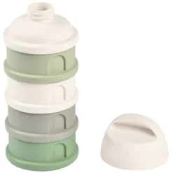 BÉABA Boite Doseuse Empilable - Cotton White & Sage Green