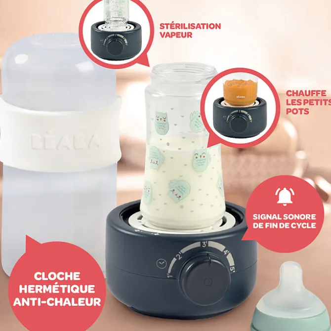 BÉABA Chauffe-biberon Vapeur Baby Milk Second - Night Blue