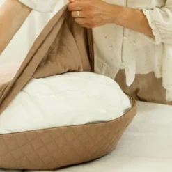 BÉABA Coussin d'Allaitement Big Flopsy Fleur de Coton - Cacao