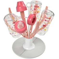 BÉABA Egoutte Biberon Pliable Flower - Pink