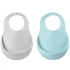 BÉABA Lot de 2 Bavoirs Silicone - Light Mist & Airy Green