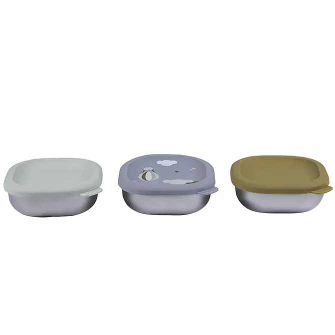BÉABA Lot de 3 Boîtes Repas Inox Multi-usage Adventure - 250 ml