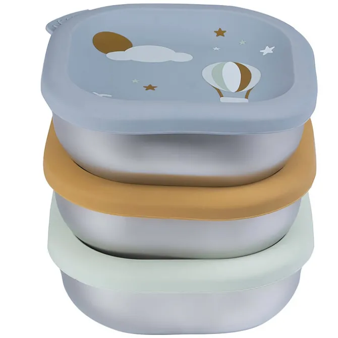 BÉABA Lot de 3 Boîtes Repas Inox Multi-usage Adventure - 250 ml
