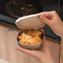 BÉABA Lot de 3 Boîtes Repas Inox Multi-usage Natural Set - 250 ml