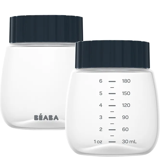 BÉABA Lot de 2 Bouteilles de Recueil et Conservation pour Lait Maternel