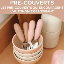 BÉABA Lot de 2 Pré-couverts - Cotton Candy
