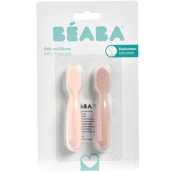 BÉABA Lot de 2 Pré-cuillères - Cotton Candy & Marshmallow