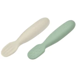 BÉABA Lot de 2 Pré-cuillères - Velvet Grey & Sage Green