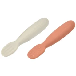 BÉABA Lot de 2 Pré-cuillères - Velvet Grey & Terracotta