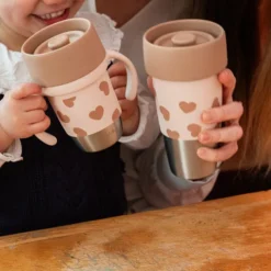BÉABA Lot de 2 Tasse Inox Click & Drink Mini & Me - Big Love