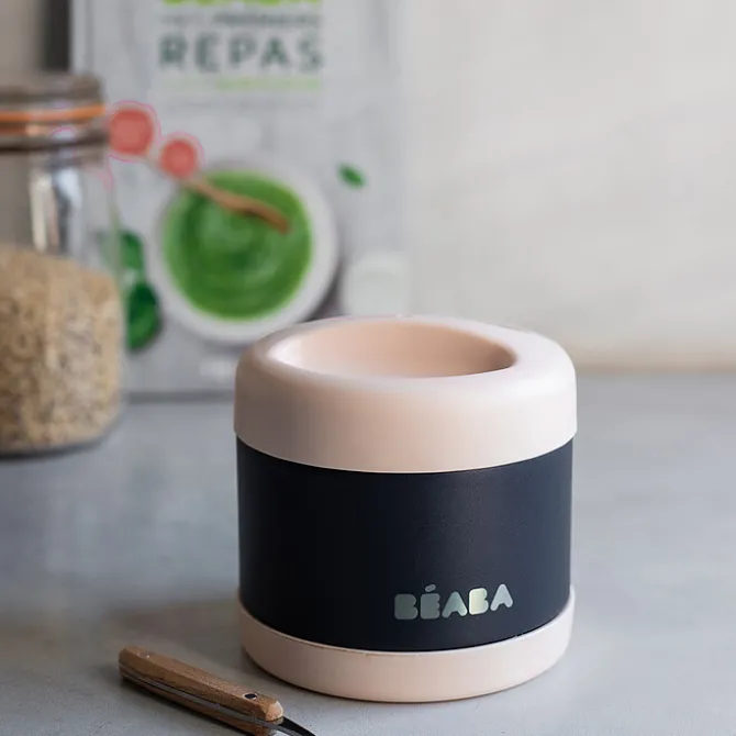 BÉABA Portion Inox 500 ml - Light Pink & Night Black