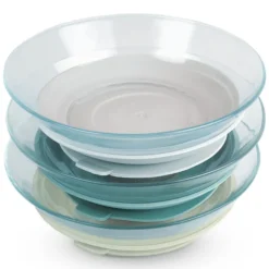 BÉABA Set Assiettes Verre 3 Pièces - Misty Green