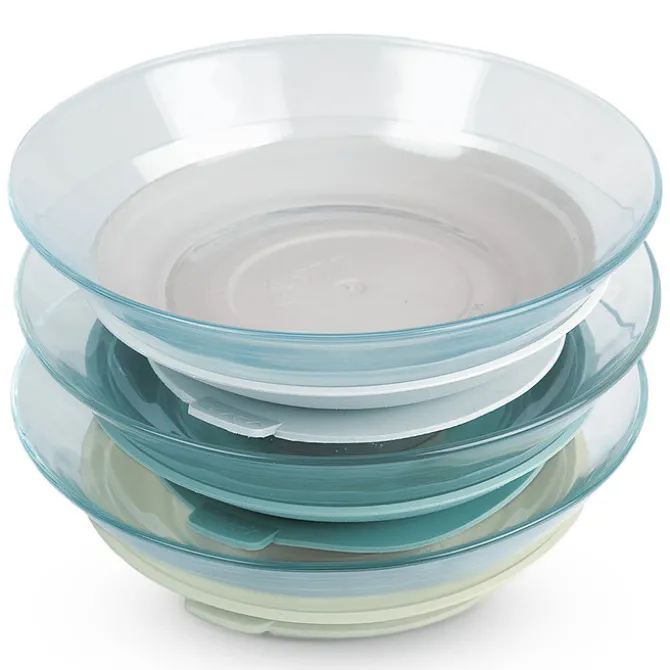 BÉABA Set Assiettes Verre 3 Pièces - Misty Green