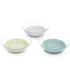 BÉABA Set Assiettes Verre 3 Pièces - Misty Green