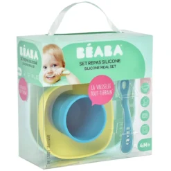 BÉABA Set de Vaisselle 4 Pièces - Blue