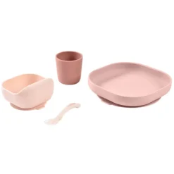 BÉABA Set de Vaisselle 4 Pièces - Cotton Candy