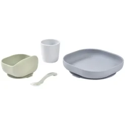 BÉABA Set de Vaisselle 4 Pièces - Pebble