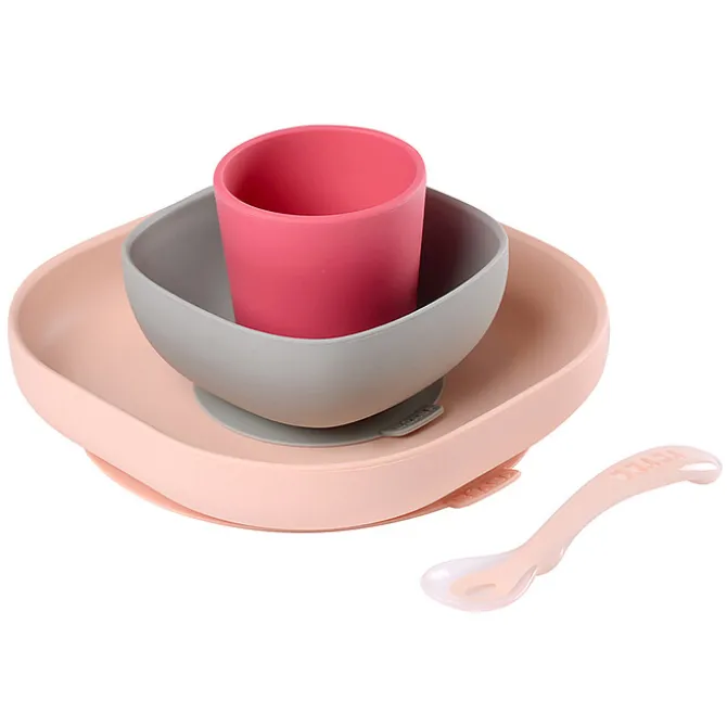 BÉABA Set de Vaisselle 4 Pièces - Pink