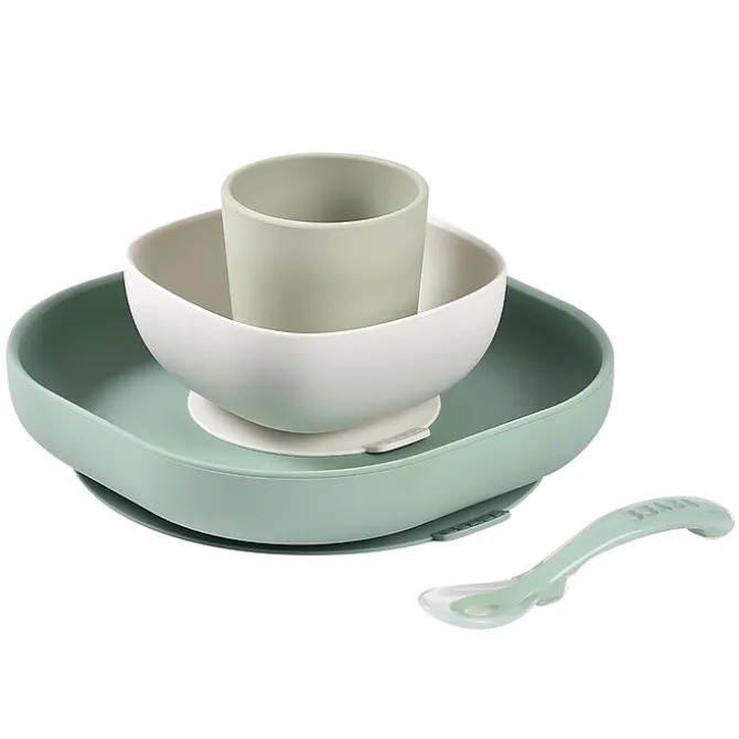 BÉABA Set de Vaisselle 4 Pièces - Sage Green