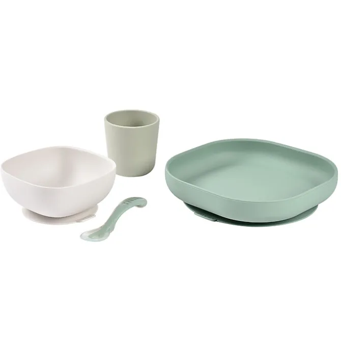 BÉABA Set de Vaisselle 4 Pièces - Sage Green