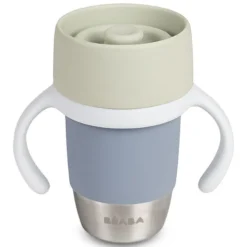 BÉABA Tasse d'Apprentissage Inox Click & Drink - Pebble