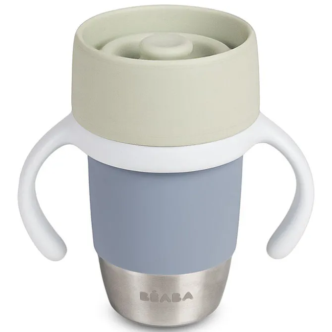 BÉABA Tasse d'Apprentissage Inox Click & Drink - Pebble