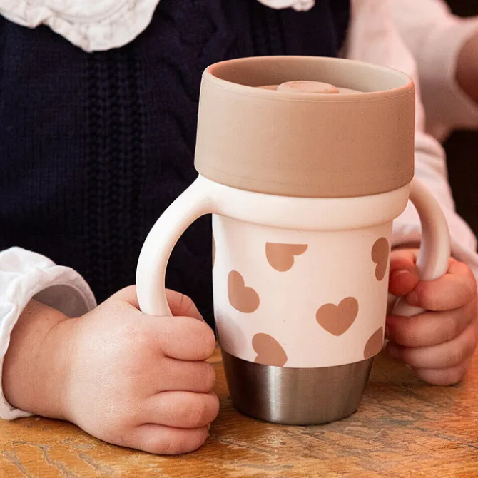 BÉABA Tasse d'Apprentissage Inox Click & Drink - Big Love