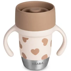 BÉABA Tasse d'Apprentissage Inox Click & Drink - Big Love