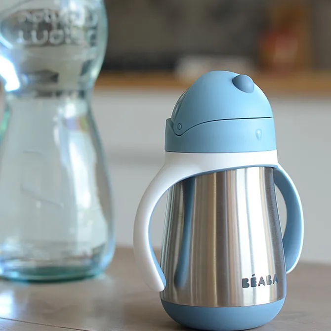 BÉABA Tasse Paille Inox Windy Blue - 250 ml
