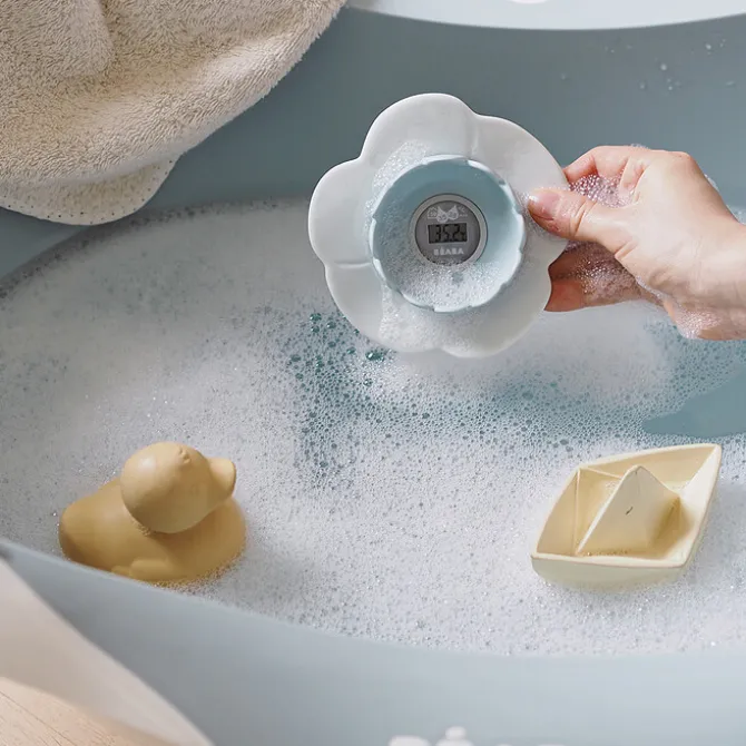 BÉABA Thermomètre de Bain Lotus - Green Blue