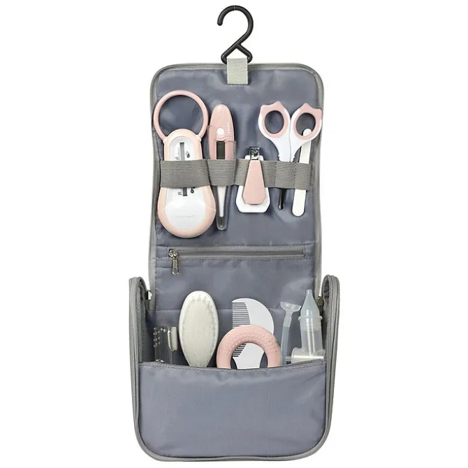 BÉABA Trousse de Toilette Nomade 10 Accessoires - Old Pink