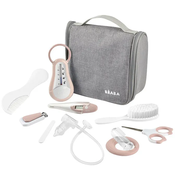 BÉABA Trousse de Toilette Nomade 10 Accessoires - Old Pink