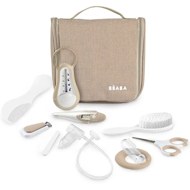 BÉABA Trousse de Toilette Nomade 10 Accessoires - Clay Earth