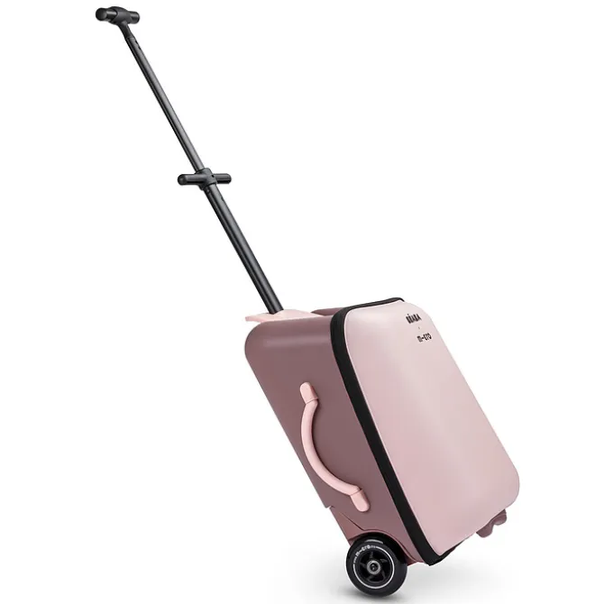 BÉABA Valise avec Assise de Voyage MICRO Luggage Eazy - Guimauve Sorbet