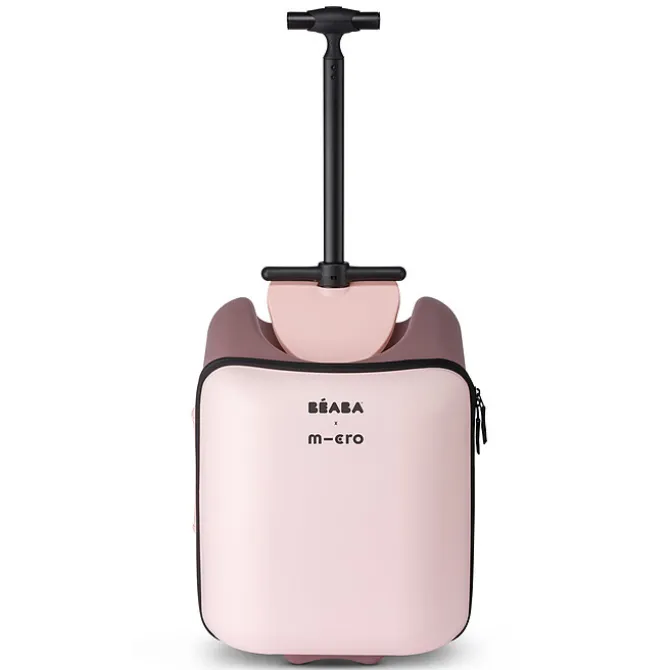 BÉABA Valise avec Assise de Voyage MICRO Luggage Eazy - Guimauve Sorbet
