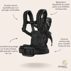 BabyBjörn Porte-bébé Harmony 3D Mesh - Noir