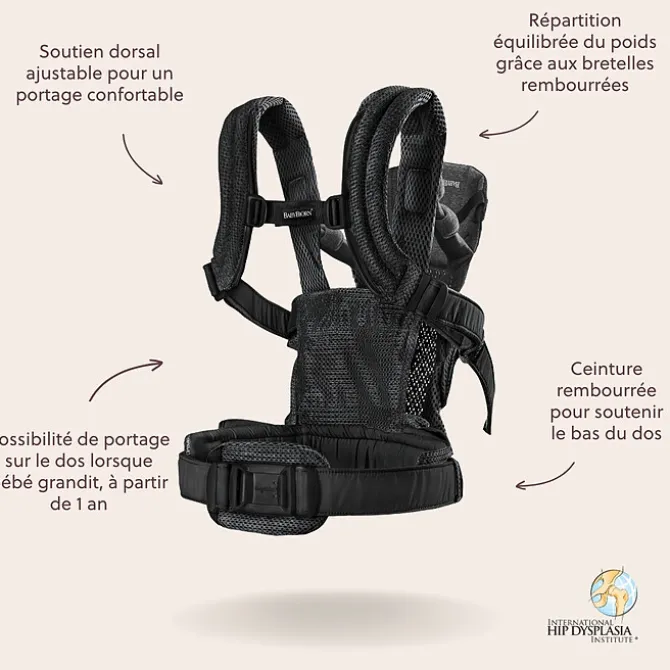 BabyBjörn Porte-bébé Harmony 3D Mesh - Noir