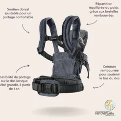 BabyBjörn Porte-bébé Harmony 3D Mesh - Anthracite