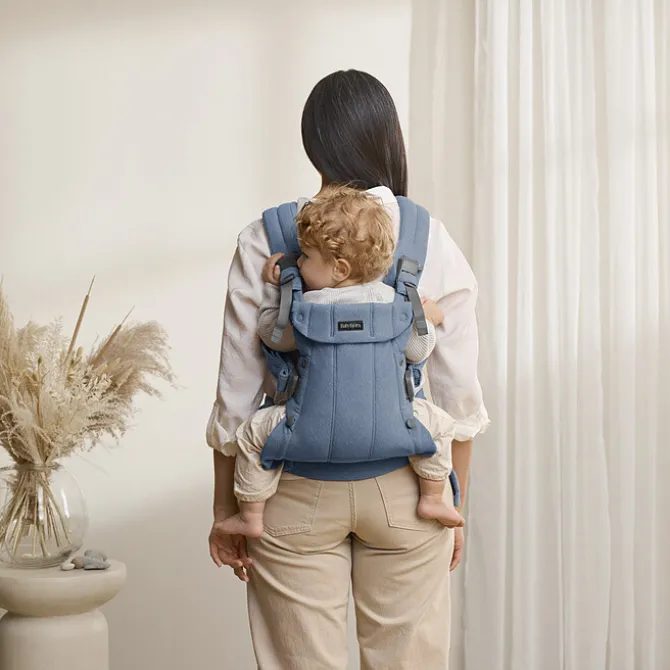 BabyBjörn Porte-bébé Harmony Tissé Chiné - Bleu