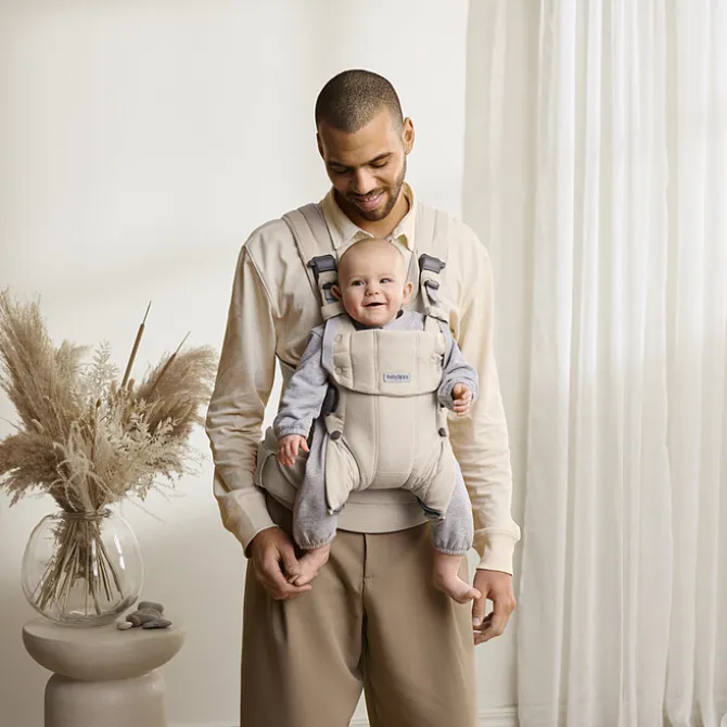 BabyBjörn Porte-bébé Harmony Tissé Chiné - Beige Clair
