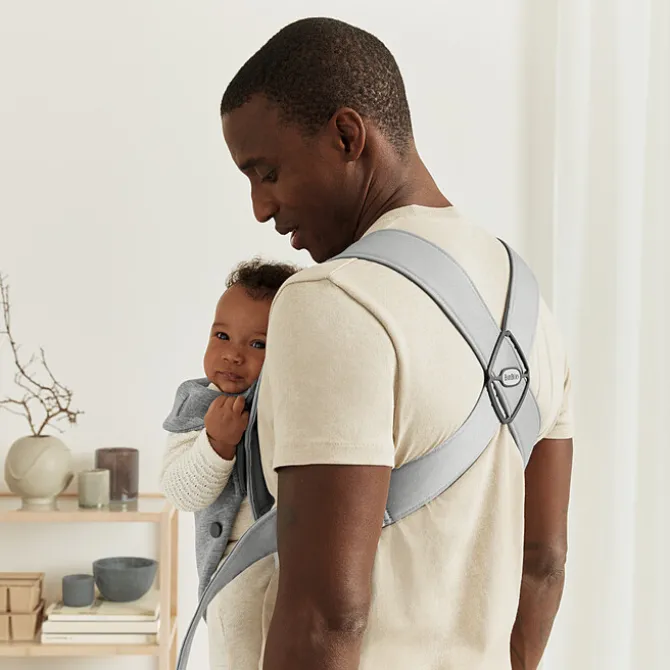 BabyBjörn Porte-bébé Mini 3D Jersey - Gris Clair