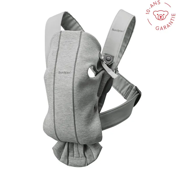 BabyBjörn Porte-bébé Mini 3D Jersey - Gris Clair