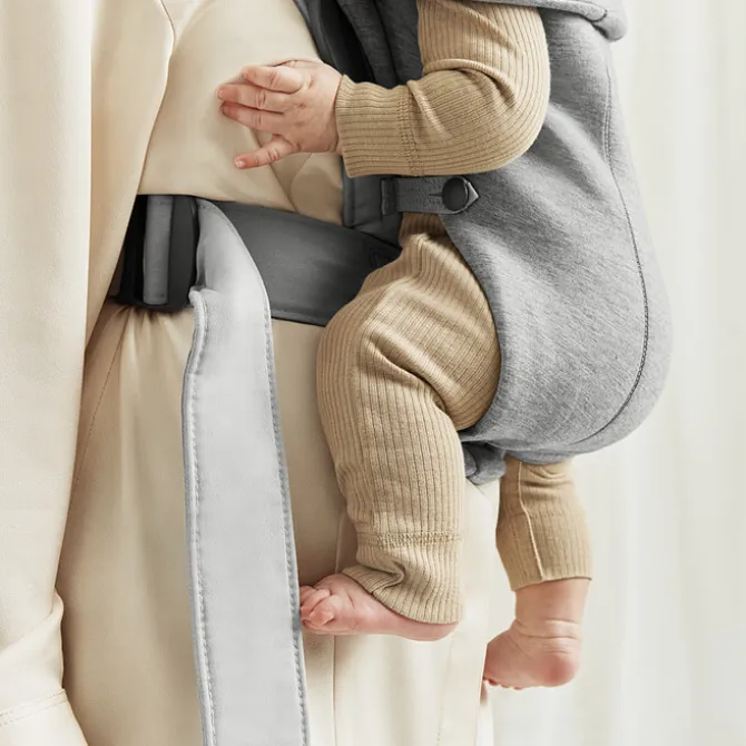 BabyBjörn Porte-bébé Mini 3D Jersey - Gris Clair