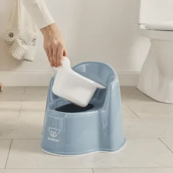 BabyBjörn Pot Fauteuil - Bleu Profond et Blanc