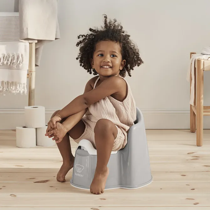 BabyBjörn Pot Fauteuil - Gris et Blanc