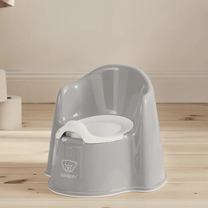 BabyBjörn Pot Fauteuil - Gris et Blanc