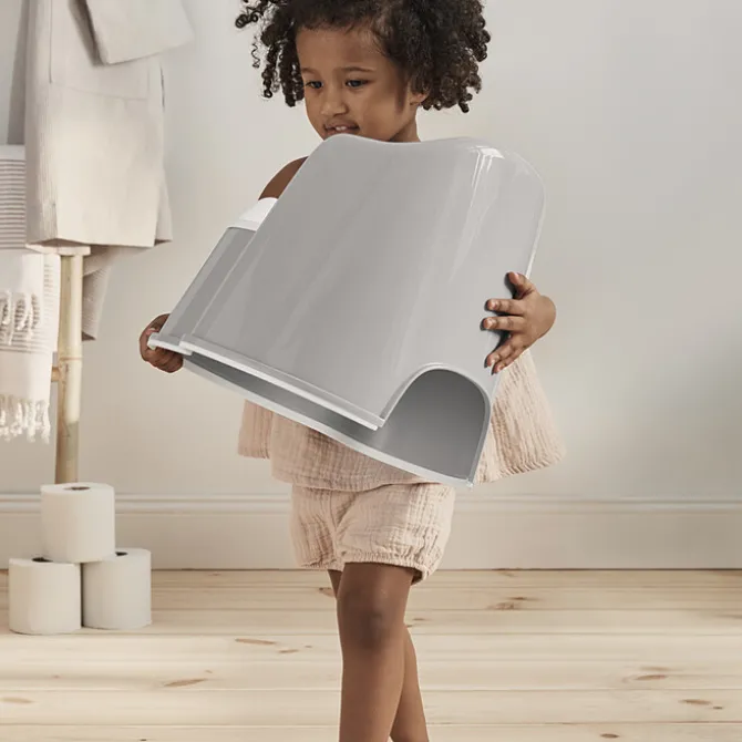 BabyBjörn Pot Fauteuil - Gris et Blanc