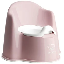 BabyBjörn Pot Fauteuil - Rose Pastel et Blanc